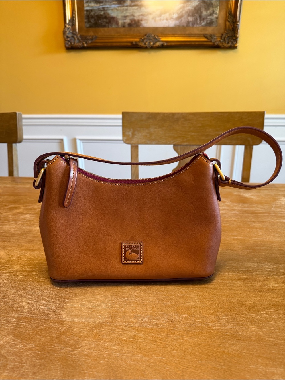 Dooney & Bourke Tan Leather Shoulder Bag